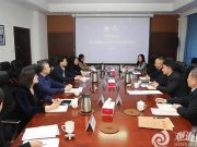 曲阜师范大学党委常委、副校长李兆祥一行到中国海洋大学调研