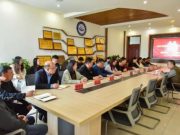 山东省职业技术教育学会领导莅临淄博电子工业学校指导工作