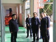 郓城县高级技工学校客人一行莅临山东港口工程高级技工学校参观交流