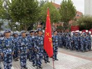 山东政法学院组织全体新生开展红色文化主题国防教育活动