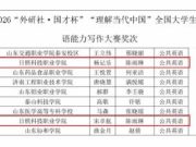 日照科技职业学院学子在全国大学生外语能力大赛山东赛区（高职组）斩获佳绩