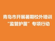 青岛市开展暑期校外培训“监管护苗”专项行动
