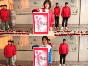 心花怒放 ——滕州市中等职业教育中心学校高考教学部开展以话换花活动