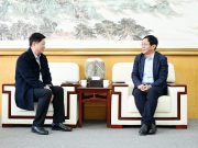 百色学院党委常委、副校长吴佩杰一行来泰山学院调研交流