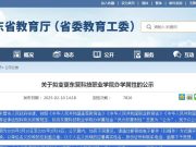 关于拟变更东营科技职业学院办学属性的公示